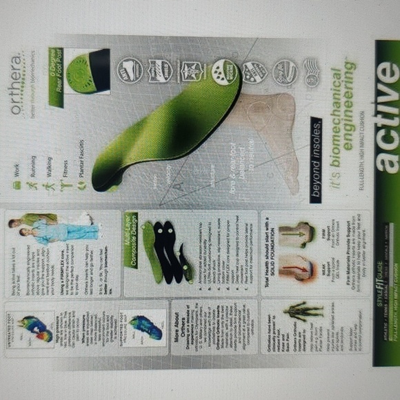 Orthera Active NWOT Orthotic Inserts - Picture 7 of 7